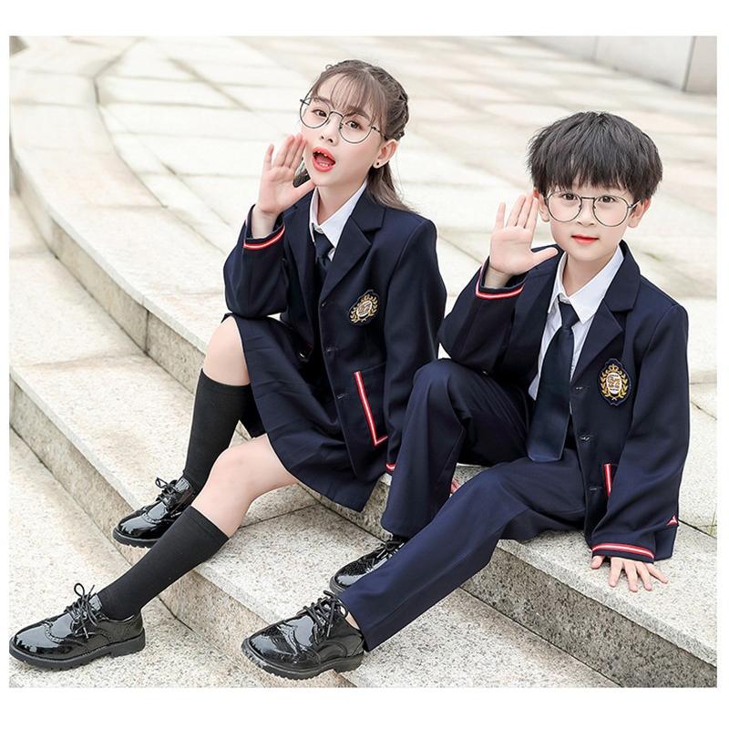 子供スーツ 制服 上下セット 女の子 男の子 キッズフォーマル 男児 女児 韓国 紺 100~160cm 結婚式 写真撮影 発表会 コンクール 入学式 卒業式 フォーマル セット 子供スーツ 制服 上下セット 女の子 男の子 フォーマル 男児 女児 韓国