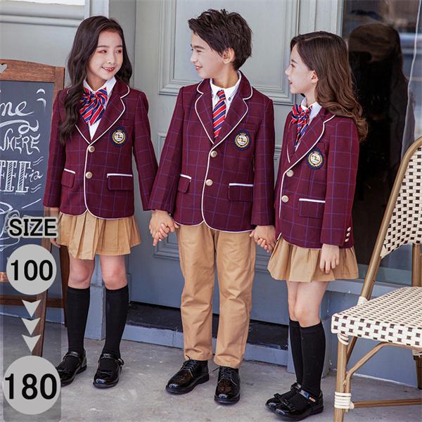 5点セット ファッション 卒業式 スーツ 入学式 中学生 七五三 子供スーツ 女の子 男の子 制服 スーツ 中学生 韓国風 ジュニアスーツ 小学生 高校生 フルグレース 大きいサイズ 七五三 Dt4d3 30 Off