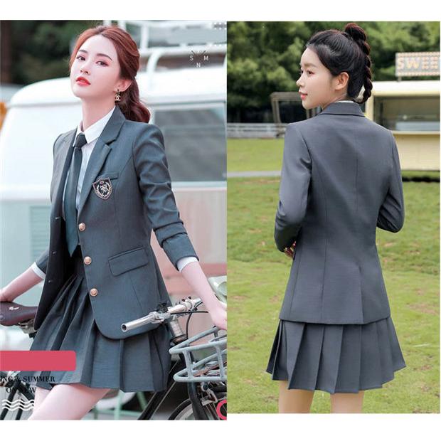 学生服 卒業式 スーツ 女子高生 長袖 学生服  ジュニアスーツ セーラー服式ジャケット 大きいサイズ 制服セット デート 日常 お呼ばれ｜fullgrace｜03