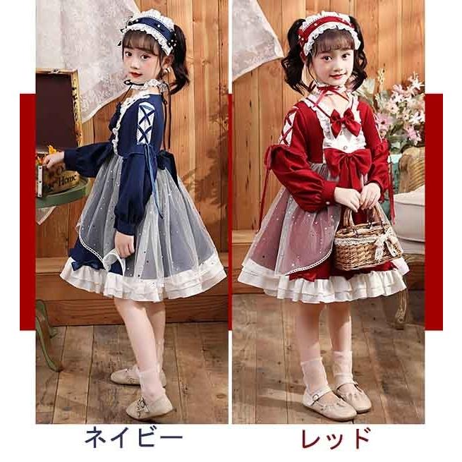 ロリータ ワンピース ゴスロリ Aライン Lolita 子供 キッズ