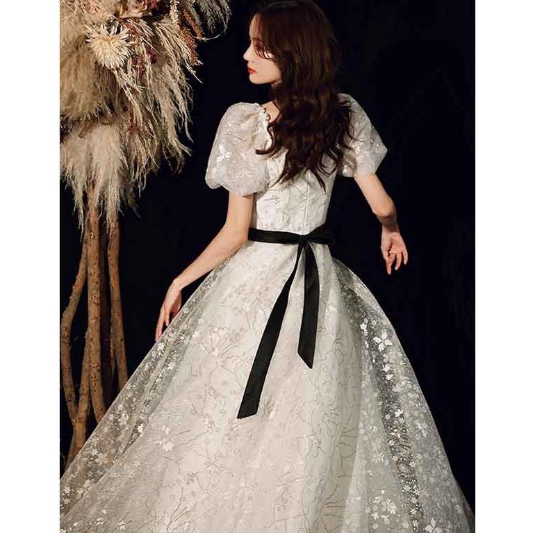 ワンピース ス ドレス 大人 ピアノ 発表会 ロング丈 ファスナータイプ