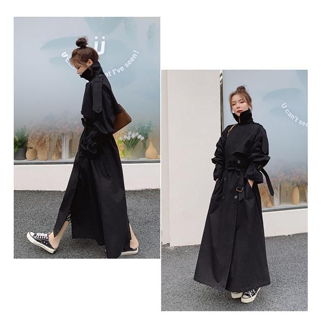 トレンチコート レディース 秋コート スプリングコート 超ロング