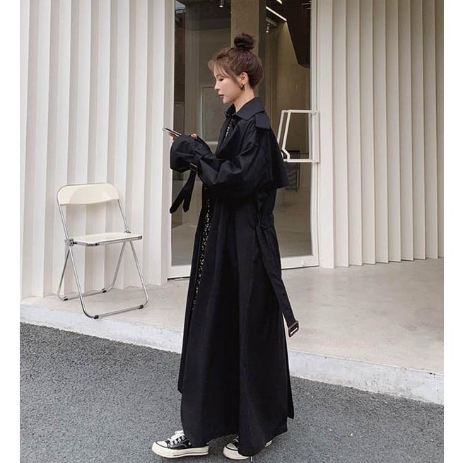 トレンチコート レディース 秋コート スプリングコート 超ロング