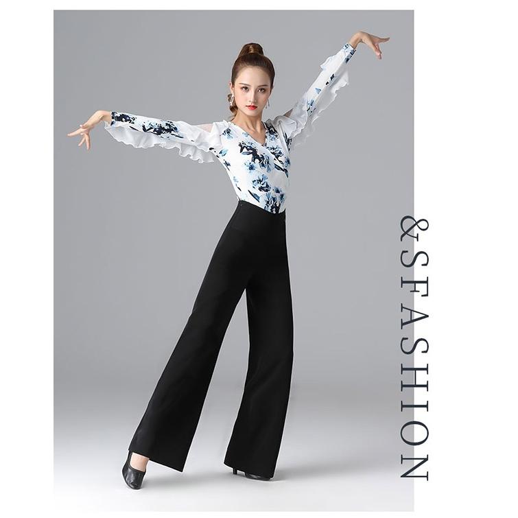 単品 ダンスウェア ダンストップス 透け感 フリル 女性用 ラテンダンス 黒 レディース 社交ダンス 練習用 練習着 競技用 ストレッチ Dw193ze フルグレース 通販 Yahoo ショッピング