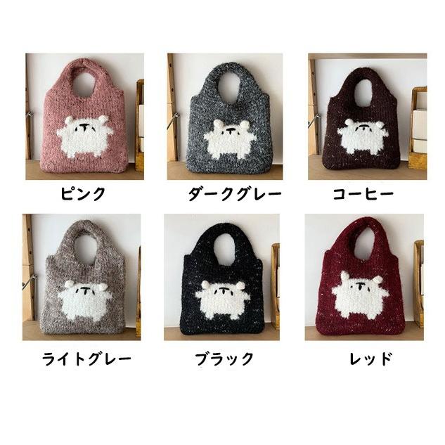 レディース ニットバッグ ハンドバッグ手提げ ミニバッグお出かけ可愛いバッグ日常用　小さいサイズでとても便利 |  | 03