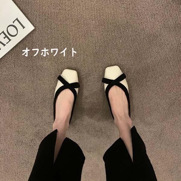 パンプス フラットシューズ ローヒール 柔らかい レディース オシャレ ベージュ グレー 通学 通勤 日常 ピアノ 発表会 パーティー |  | 03