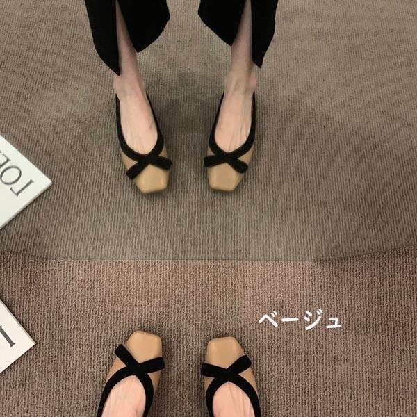 パンプス フラットシューズ ローヒール 柔らかい レディース オシャレ ベージュ グレー 通学 通勤 日常 ピアノ 発表会 パーティー |  | 05
