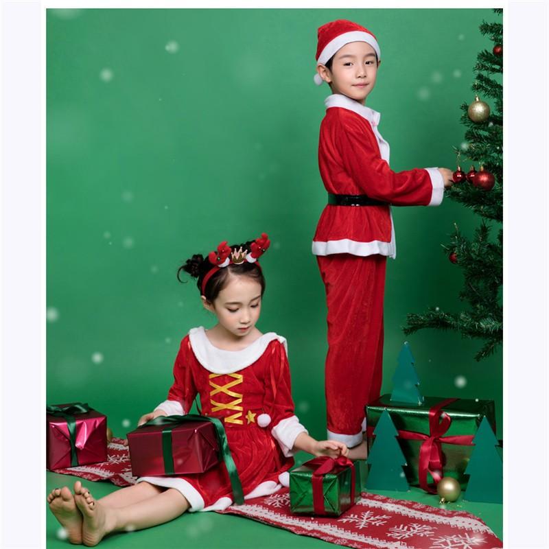 クリスマス衣装 サンタ服 子供用 男の子 女の子 サンタクロース 100 110 1 130 140cm キッズ ジュニア コスプレ 上下セット ワンピース 帽子 Eb960c0 フルグレース 通販 Yahoo ショッピング