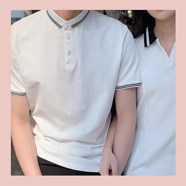 ペアルック カップル ワンピース Tシャツ 夏 半袖 黒 白 かわいい メンズ レディース かっこいい 韓国風 綿 新婚旅行 Tシャツ ご夫婦 |  | 05