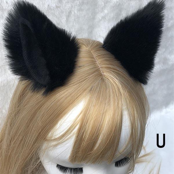 【21色】高さ9cm 狐 犬 猫 耳 アニマル ヘアピン モコモコ フェイクファー 道具 手作り アクセサリー コスチューム ハロウィン クリスマス |  | 12