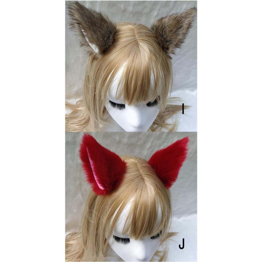 【21色】高さ9cm 狐 犬 猫 耳 アニマル ヘアピン モコモコ フェイクファー 道具 手作り アクセサリー コスチューム ハロウィン クリスマス |  | 06