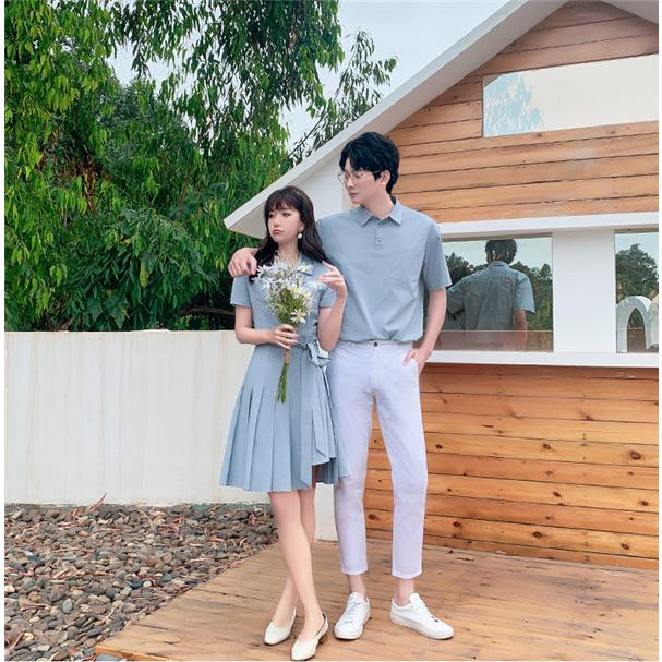 ペアルック Tシャツ カップル ワンピース ミモレ丈 お揃い 半袖 夏 ペア 可愛い 新婚旅行 ペアＴシャツ ご夫婦 結婚記念 ギフト |  | 02