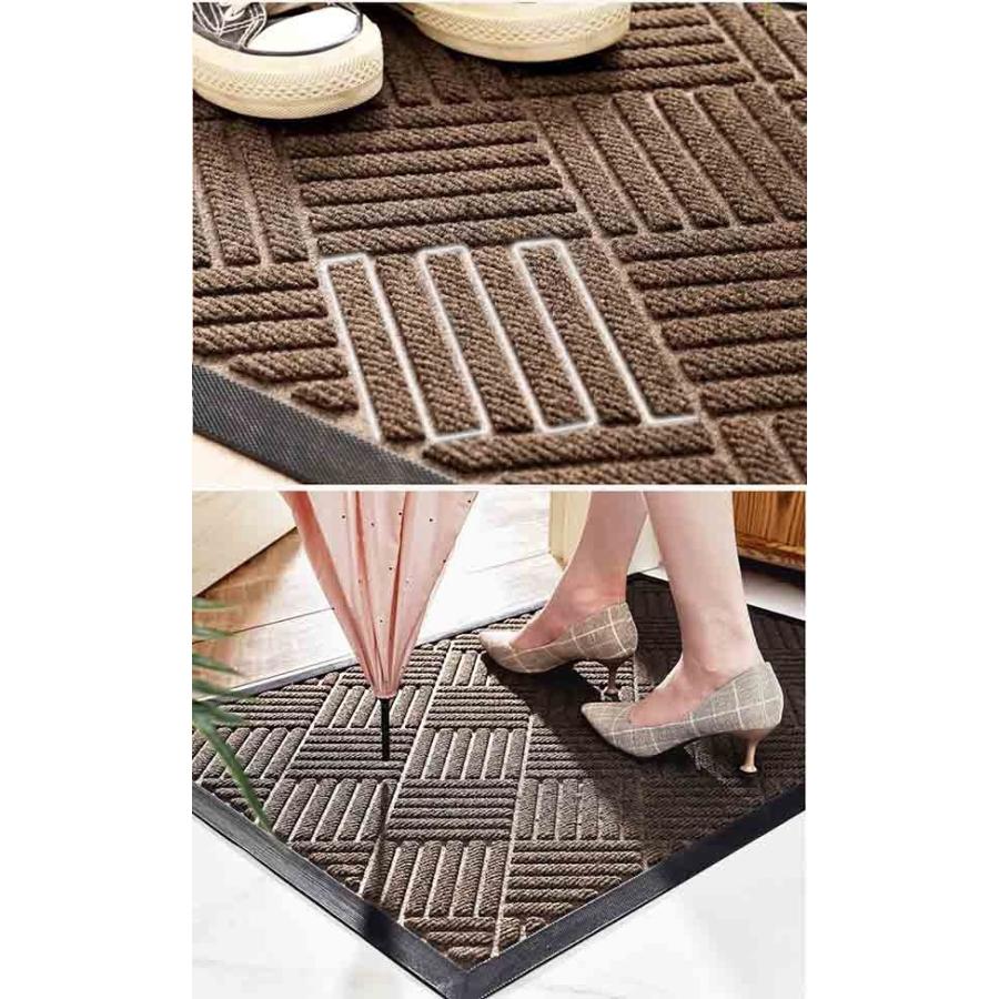 おしゃれな玄関マット 5サイズ 玄関 マット 屋外 オシャレ ドアマット 北欧 シンプル ラバー ゴムマット カーペット ラグ 泥落とし 滑り止め お店 Ec045t2 フルグレース 通販 Yahoo ショッピング