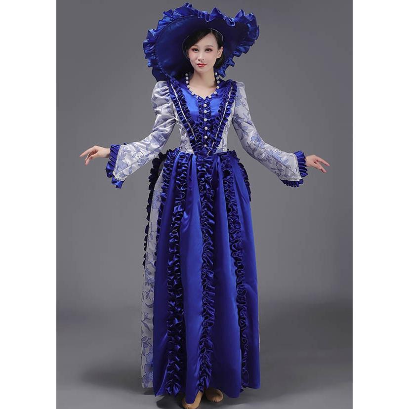 中世 貴婦人ドレス ステージ 衣装 中世ドレス ヨーロッパ風 王族服