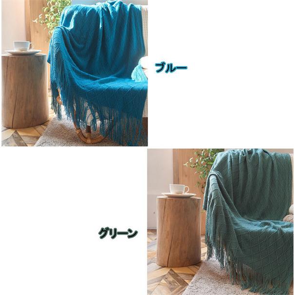 ブランケット ひざ掛け ニット 着る毛布 フリンジ 肩掛け 防寒 冷え 