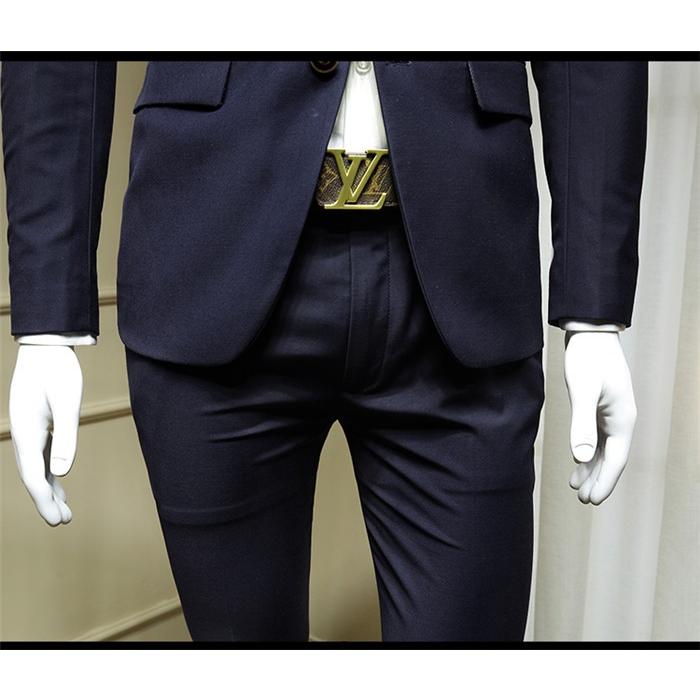 メンズスーツ スリム スリーピース 2ピーススーツ ネイビー ビジネススーツ suit セットアップ ビジネススーツ フォーマルスーツ 紳士服 結婚式  成人式