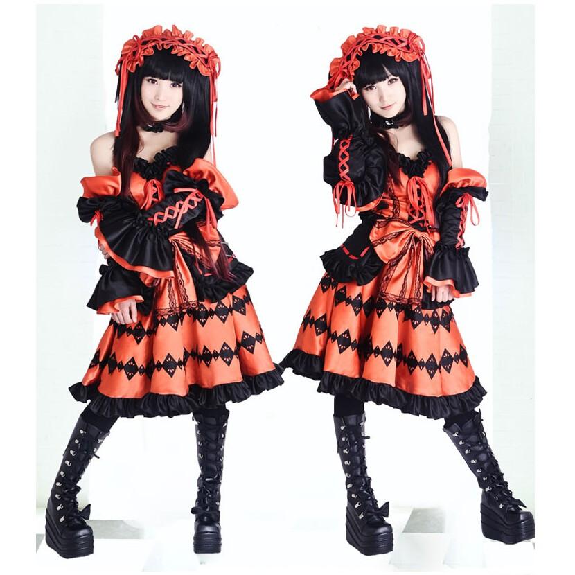 時崎狂三 デート ア ライブ Date A Live コスプレ衣装 デート 時崎狂三 デート ア ライブ Date A Live コスプレ衣装 デート