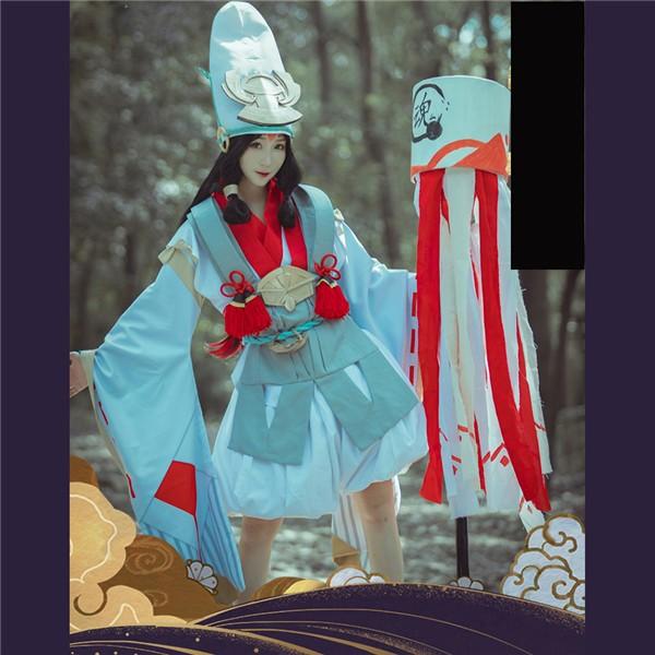 陰陽師　白童子 しろどうじ　未覚醒 コスプレ衣装 道具 ウィッグ 追加可  忘年会 文化祭 余興 コスチューム |  | 03