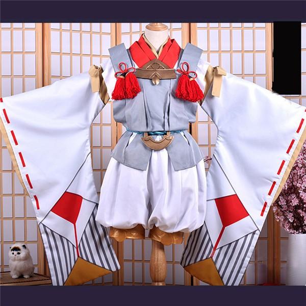 陰陽師　白童子 しろどうじ　未覚醒 コスプレ衣装 道具 ウィッグ 追加可  忘年会 文化祭 余興 コスチューム |  | 04