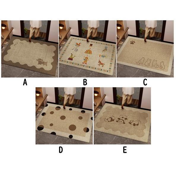 玄関マット 室内 シンプル 泥落とし 滑り止め 洗える おしゃれ 水洗い ドアマット リビング ベッドルーム 書斎 ベランダ 上品 かわいい店舗 飲食店 新生活 DIY |  | 01