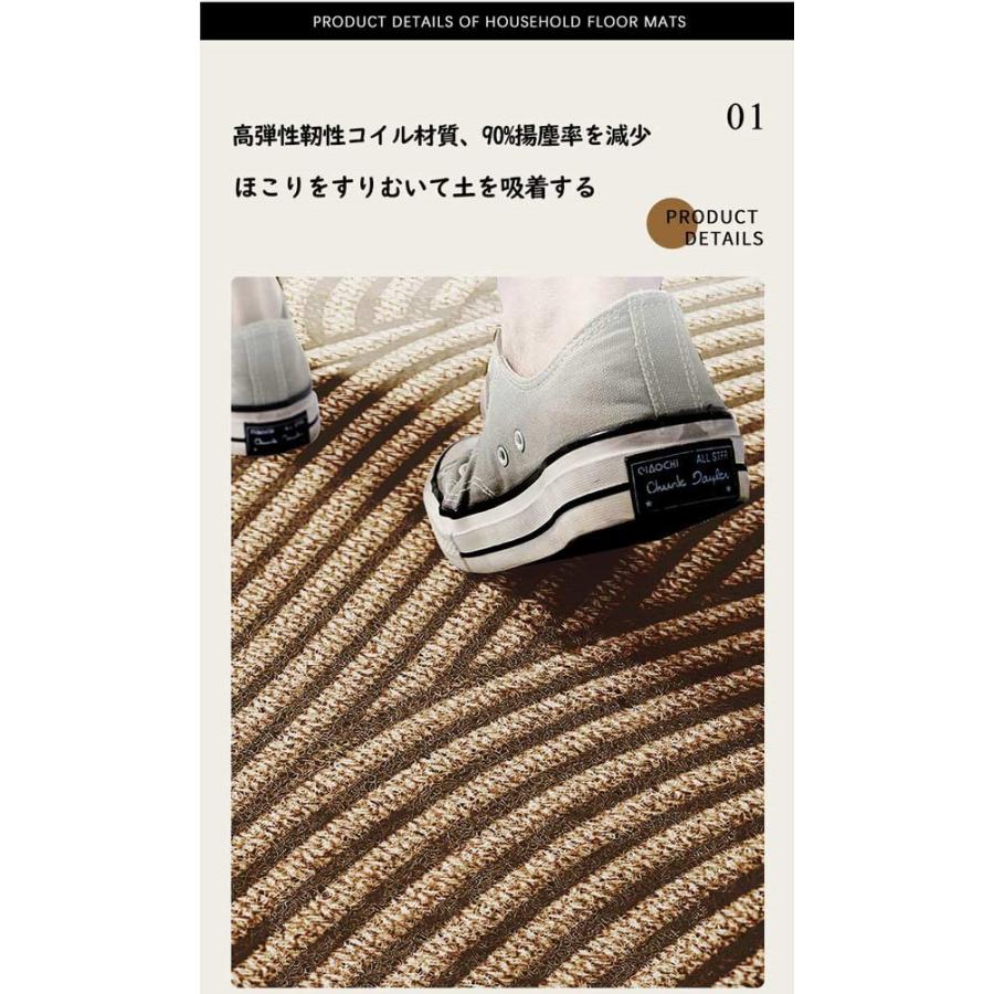 玄関マット3 Dビジョンマット 室内 シンプル 泥落とし 滑り止め 洗えるドアマット リビング ベッドルーム 書斎 ベランダ 上品 店舗 飲食店 新生活 DIY |  | 02