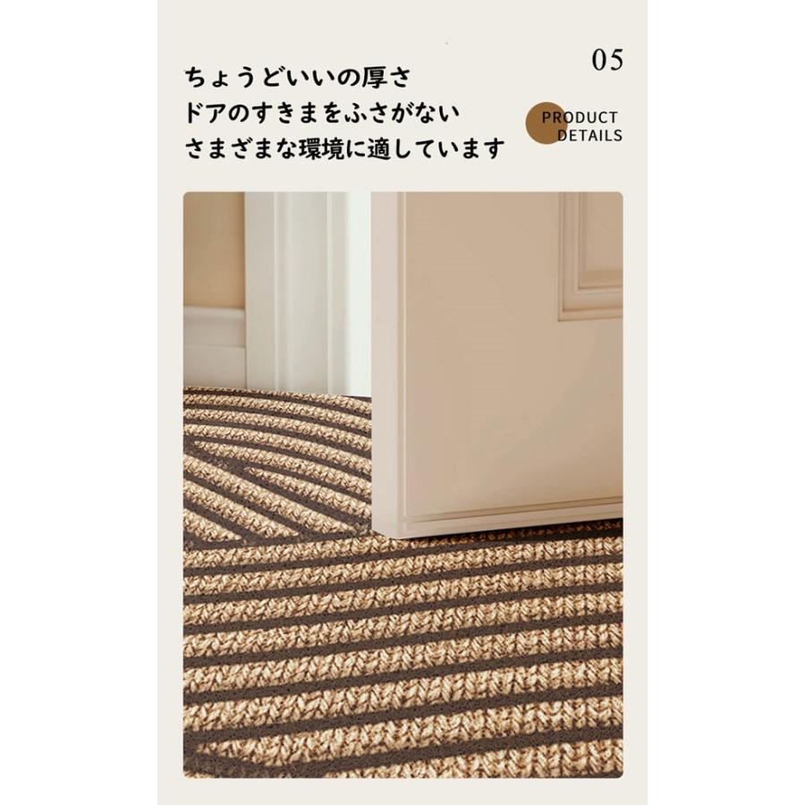 玄関マット3 Dビジョンマット 室内 シンプル 泥落とし 滑り止め 洗えるドアマット リビング ベッドルーム 書斎 ベランダ 上品 店舗 飲食店 新生活 DIY |  | 06