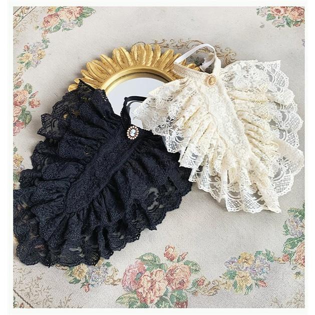 ジャボ 付け襟 つけ襟 レディース レース ラフ襟 ラフカラー 中世 近世