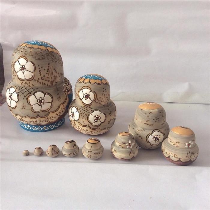 マトリョーシカ人形 木製 ロシア 民芸 10個組 工芸品 逸品 洋風 マトリョーシカ人形 木製 ロシア 民芸 10個組 工芸品 逸品 洋風