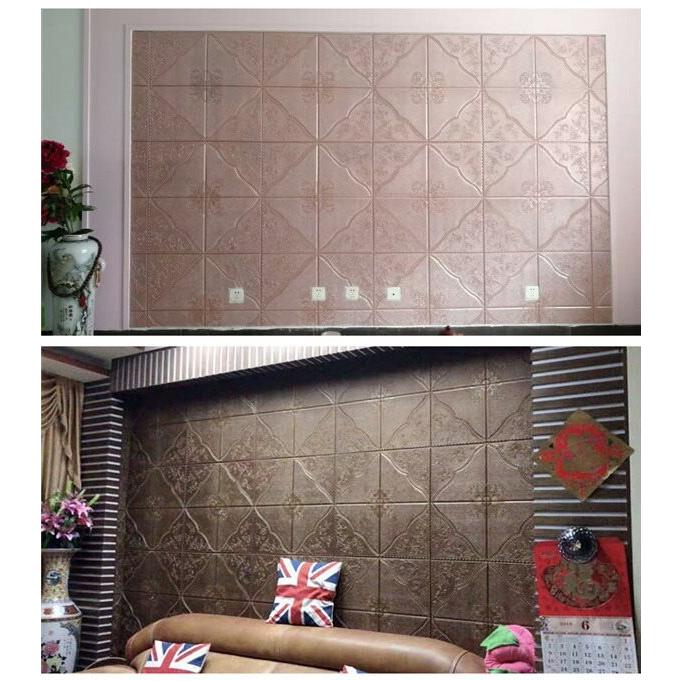 壁紙 シール 発泡スチロール 70×70cm 10枚セット 3D 立体 リアル