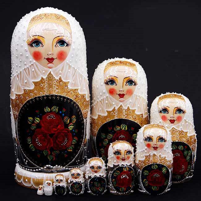マトリョーシカ ロシア 人形 民芸品 土産物 手作り人形 手描き