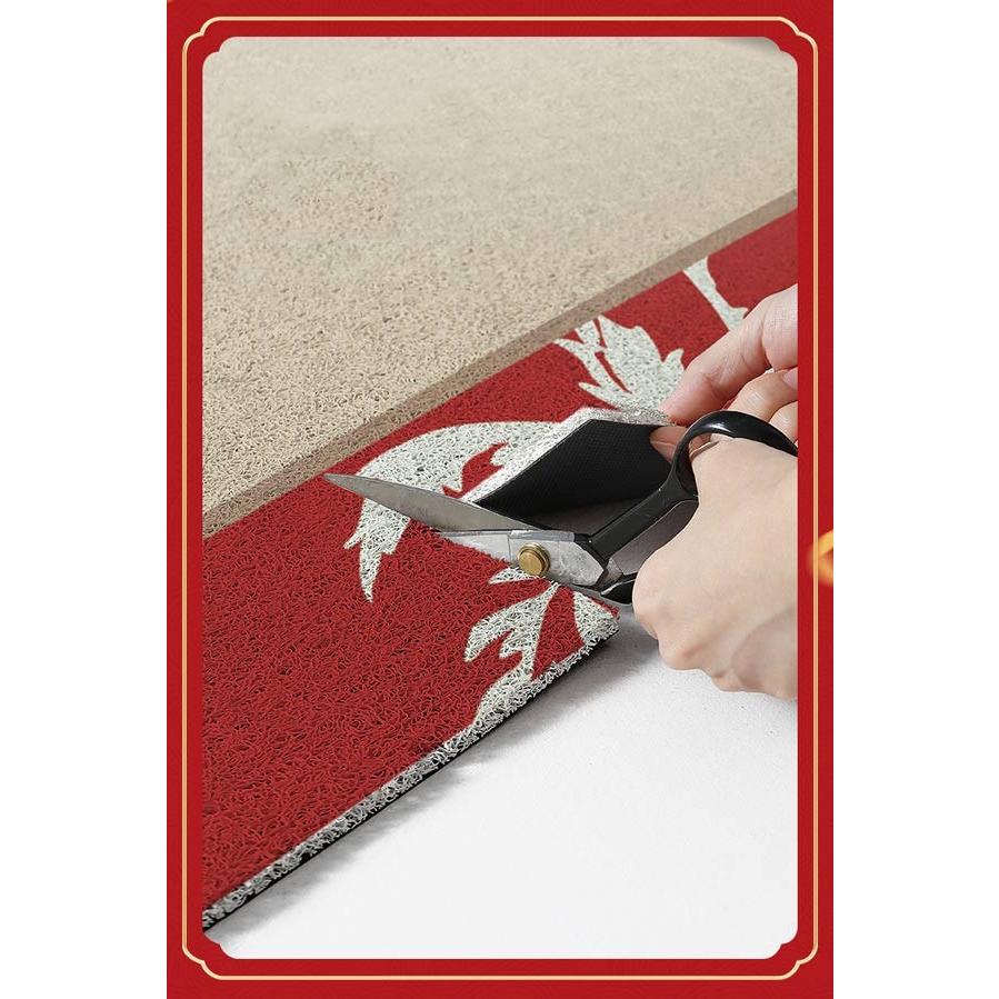 玄関マット 花柄 屋外 室内 泥落とし 滑り止め 洗える レトロ風 総柄 シンプル 風水 水洗い ドアマット 上品 オフィス 店舗 飲食店 新生活 レッド ベージュ |  | 05