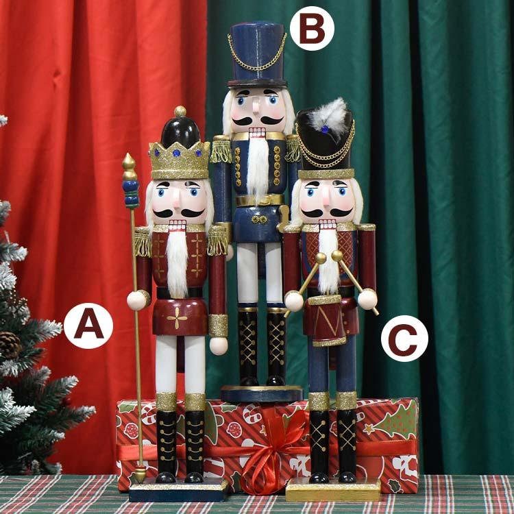 木製 くるみ割り人形 木工品 50cm 手作り おもちゃ ハンドメイド 置物