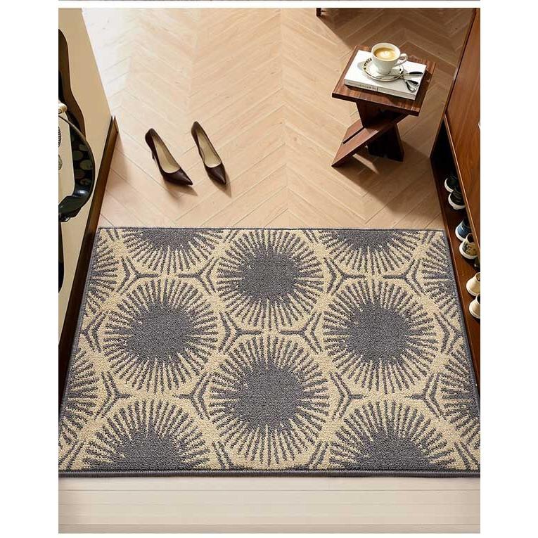 玄関マット シンプル 総柄 屋外 室内 泥落とし 滑り止め 洗える おしゃれ 風水 水洗い ドアマット 上品 かわいい オフィス 店舗 飲食店 新生活 DIY グレー |  | 09
