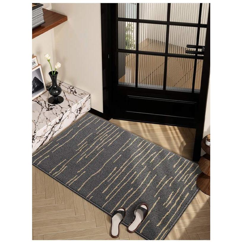 玄関マット シンプル 総柄 屋外 室内 泥落とし 滑り止め 洗える おしゃれ 風水 水洗い ドアマット 上品 かわいい オフィス 店舗 飲食店 新生活 DIY グレー |  | 05
