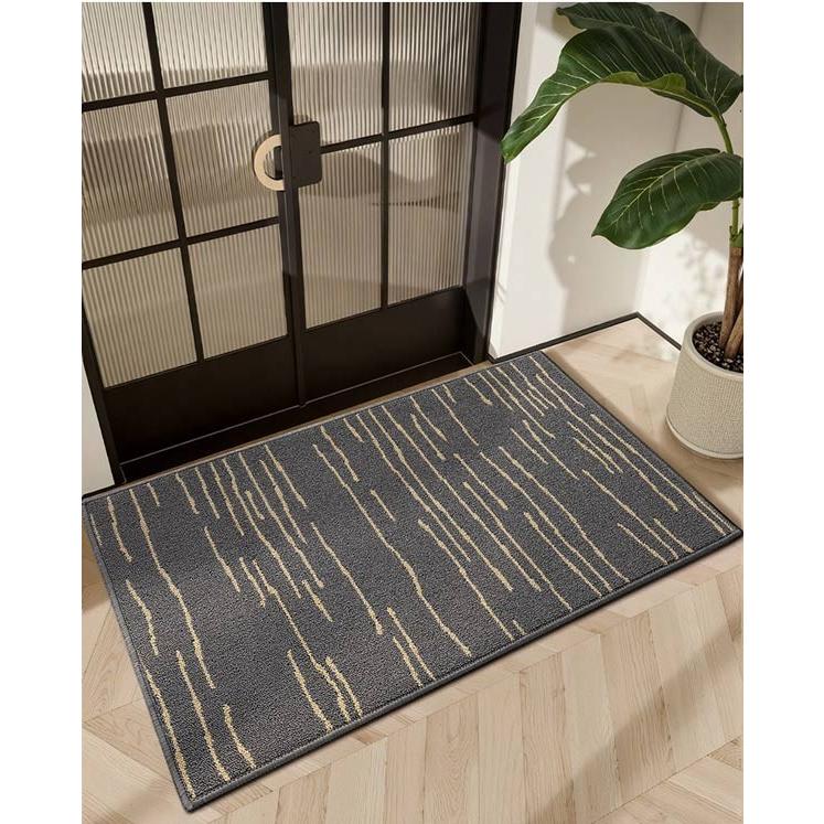 玄関マット シンプル 総柄 屋外 室内 泥落とし 滑り止め 洗える おしゃれ 風水 水洗い ドアマット 上品 かわいい オフィス 店舗 飲食店 新生活 DIY グレー |  | 06