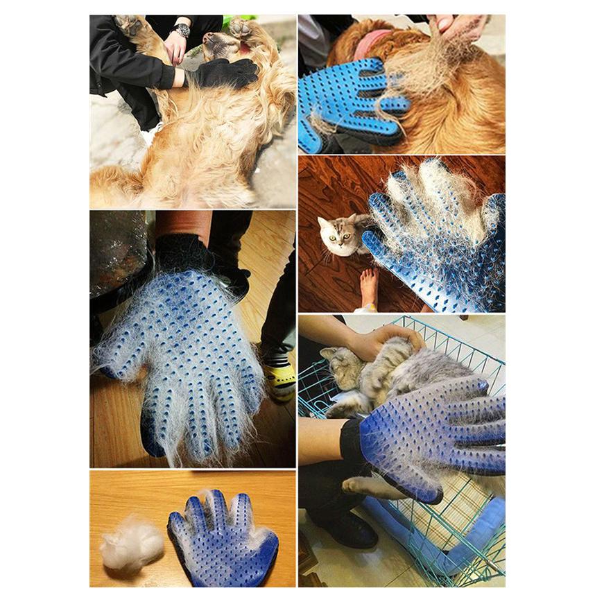 両手セット ペット 手袋 グルーミンググローブ 犬 猫 マッサージブラシ 抜け毛抜き 毛玉除去 右手 左手 ブルー ピンク グリーン レッド |  | 09