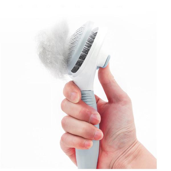 ペット用 ブラシ ペットブラシ 犬 猫 ペット ブラシ 毛取り 毛 抜け毛抜き 毛玉除去 ブルー ピンク グレー |  | 08