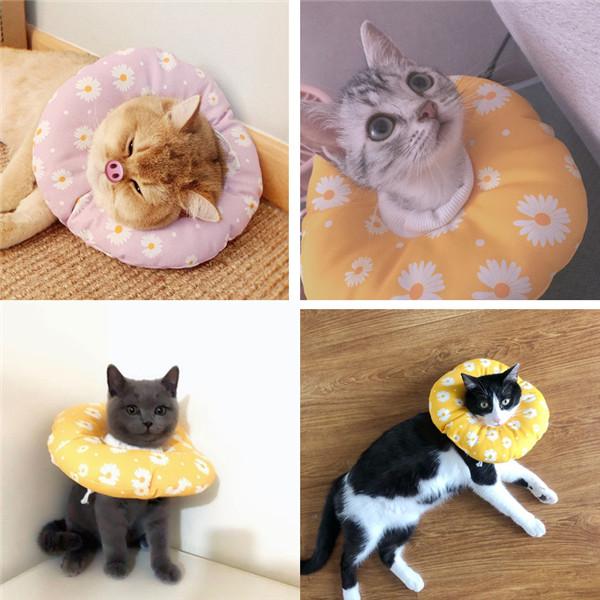 エリザベスカラー 猫用 犬用 ソフト やわらか 綿質 軽量 術後 柔らかい ヘルスケア 保護襟 皮膚病 避妊 術後ウェア 快適 調整可能 |  | 10