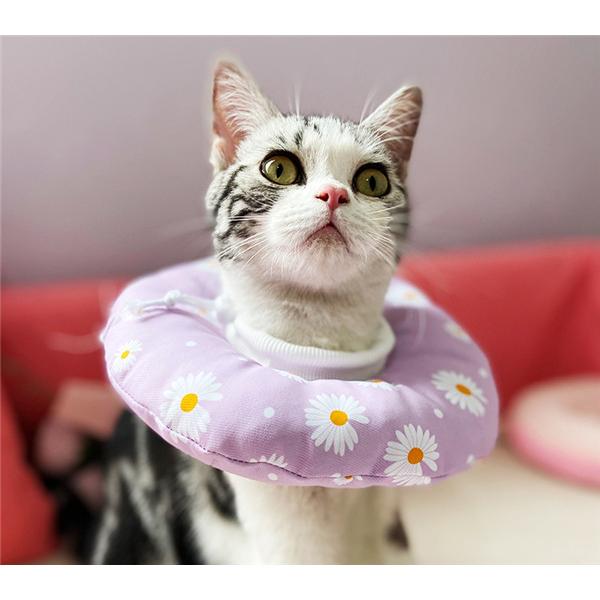 エリザベスカラー 猫用 犬用 ソフト やわらか 綿質 軽量 術後 柔らかい ヘルスケア 保護襟 皮膚病 避妊 術後ウェア 快適 調整可能 |  | 05