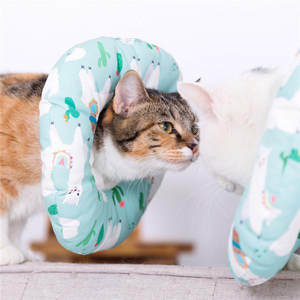 エリザベスカラー 猫用 犬用 ソフト やわらか 綿質 軽量 術後 柔らかい ヘルスケア 保護襟 皮膚病 避妊 術後ウェア 快適 調整可能 |  | 01