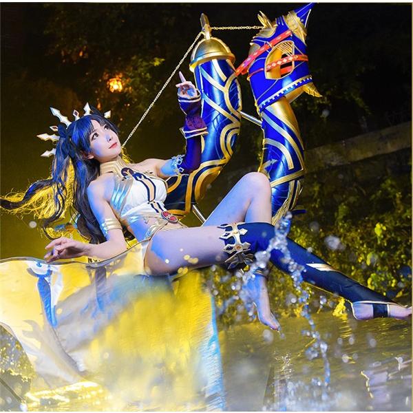コスプレ衣装 FGO Fate/Grand Order イシュタル(アーチャー)再臨 全セット S M Lコスチューム 学園祭 文化祭 仮装 ウィッグ 武器 弓追加可_2