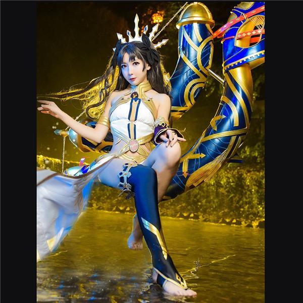 コスプレ衣装 FGO Fate/Grand Order イシュタル(アーチャー)再臨 全セット S M Lコスチューム 学園祭 文化祭 仮装 ウィッグ 武器 弓追加可_3