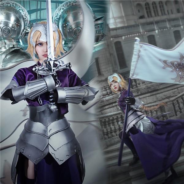 Fate/Apocrypha ルーラー Ruler フルセット ジャンヌ・ダルク コスプレ衣装 学園祭 仮装 変装 ワンピース 鎧 靴 道具 追加可 | 