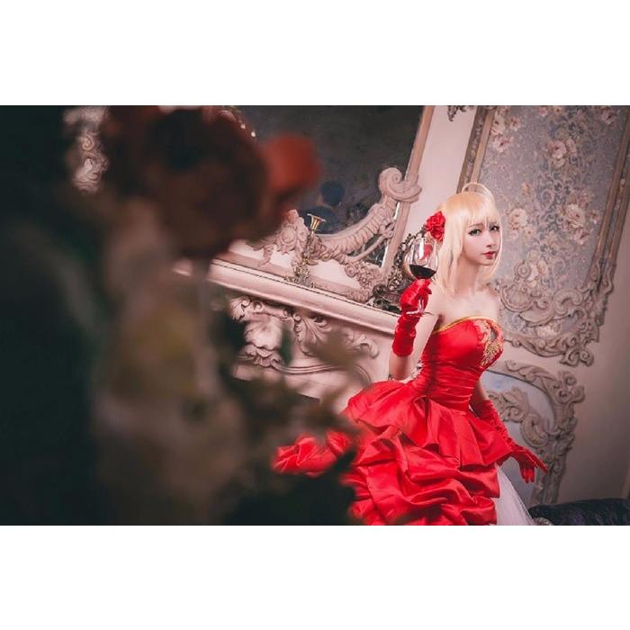 セイバー Fate/Grand Order Saber コスプレ衣装 Saber Nero ネロ Fate/Zero コスチューム 赤セイバー 青セイバー 暴君風 お洋服 コスプレ衣装_3