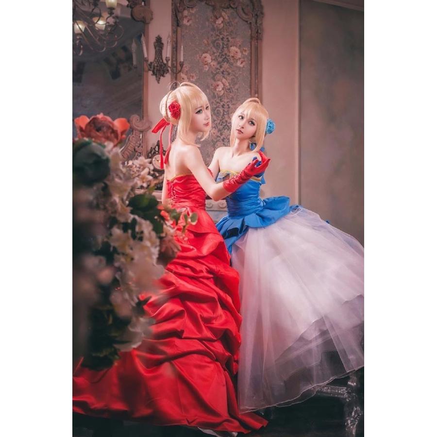 セイバー Fate/Grand Order Saber コスプレ衣装 Saber Nero ネロ Fate/Zero コスチューム 赤セイバー 青セイバー 暴君風 お洋服 コスプレ衣装_7