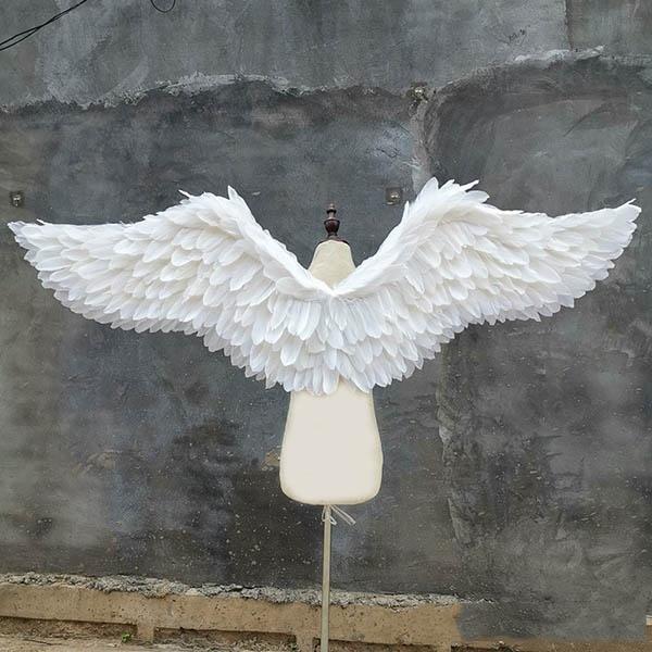 天使の羽 コスプレ道具羽 フェザー ウイング 170cm 天使みたい ファッションショー ステージ道具 イベント 文化祭 ハロウィン ホワイト