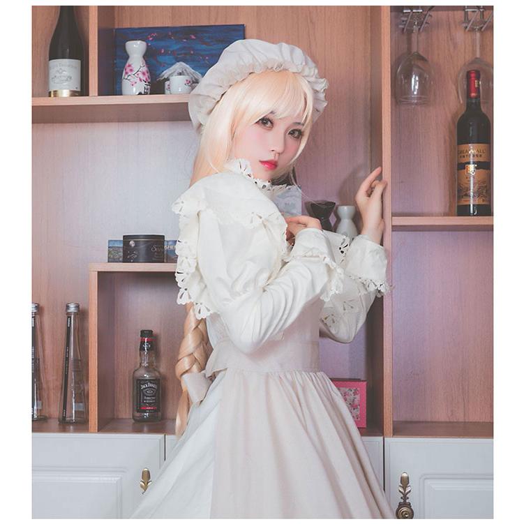 受注生産S/M/L はたらく細胞 マクロファージ エプロンドレス