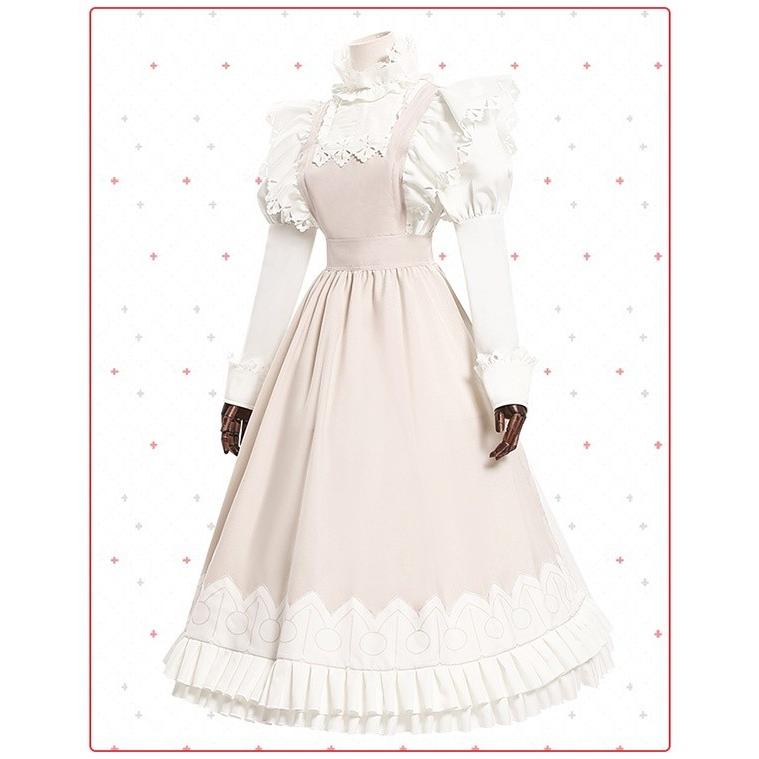 受注生産S/M/L はたらく細胞 マクロファージ エプロンドレス メイド服