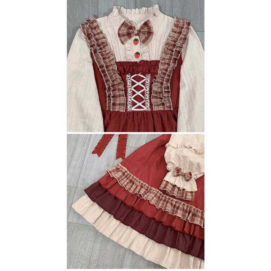 ロリータ ワンピース ゴスロリ Aライン Lolita レディース