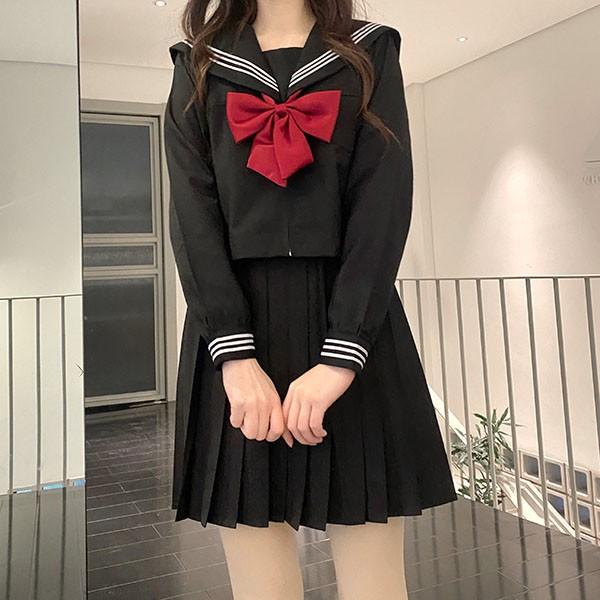 セーラー服 卒業式 女の子 制服 学生制服 3点セット 長袖 女子高生スカート レディース 高校生 お受験 結婚式 発表会 入学 通学 ジュニア｜fullgrace｜12